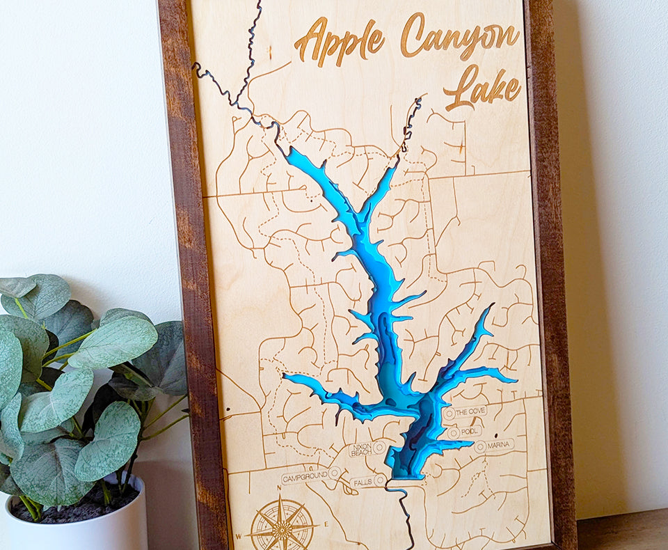 Custom Lake Depth Map LARGE