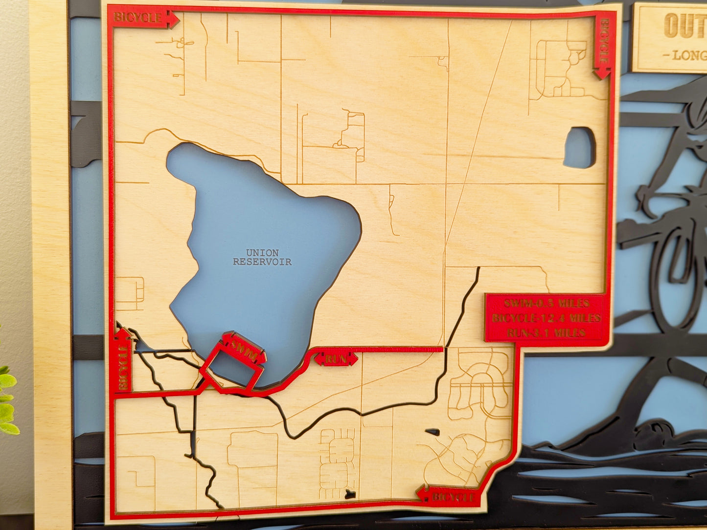 Custom Marathon/Triathlon Route Map