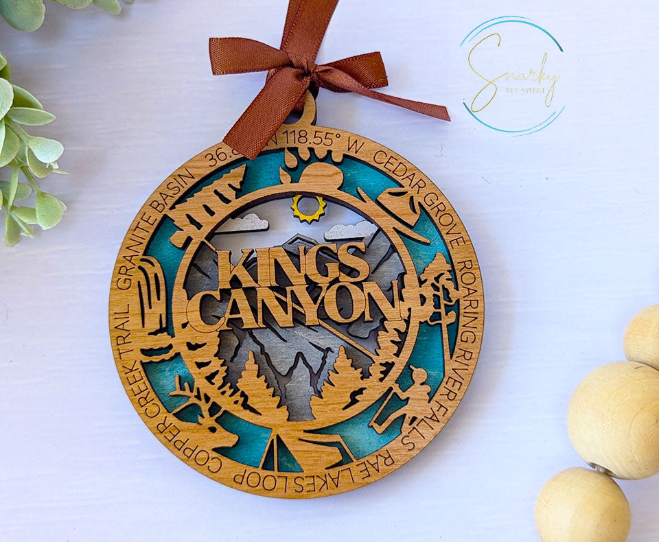 Kings Canyon national park ornament, Kings Canyon ornament, Kings Canyon souvenir, national park gifts, national park ornament, gift for her