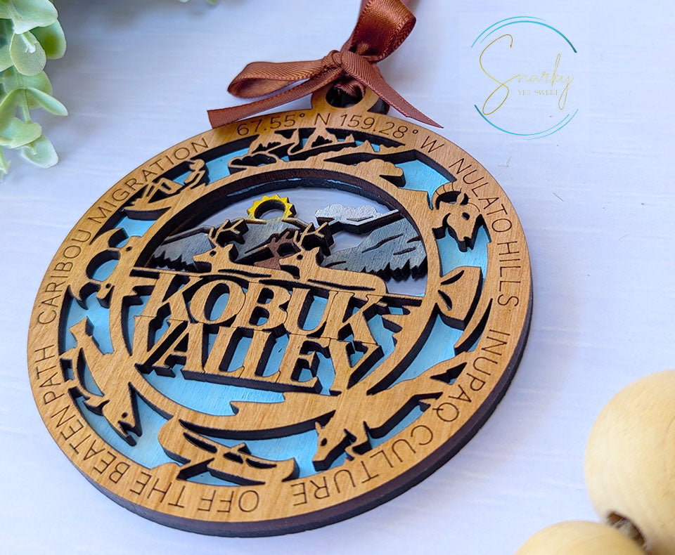 Kobuk Valley national park ornament, Kobuk Valley ornament, Kobuk Valley souvenir, national park gifts, national park ornament, gift for her