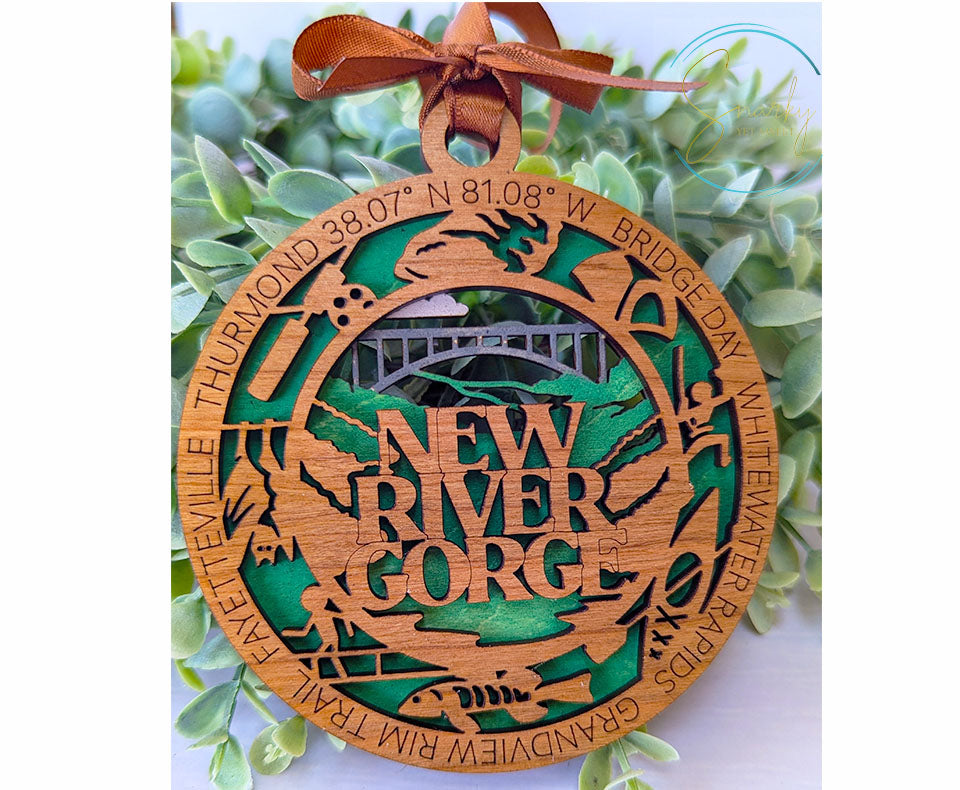 New River Gorge national park ornament, New River Gorge ornament, New River Gorge souvenir, national park gifts, national park ornament