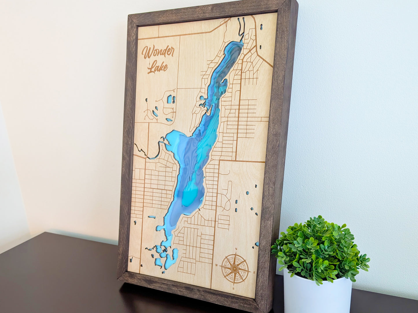 Wonder Lake Lake Depth Map