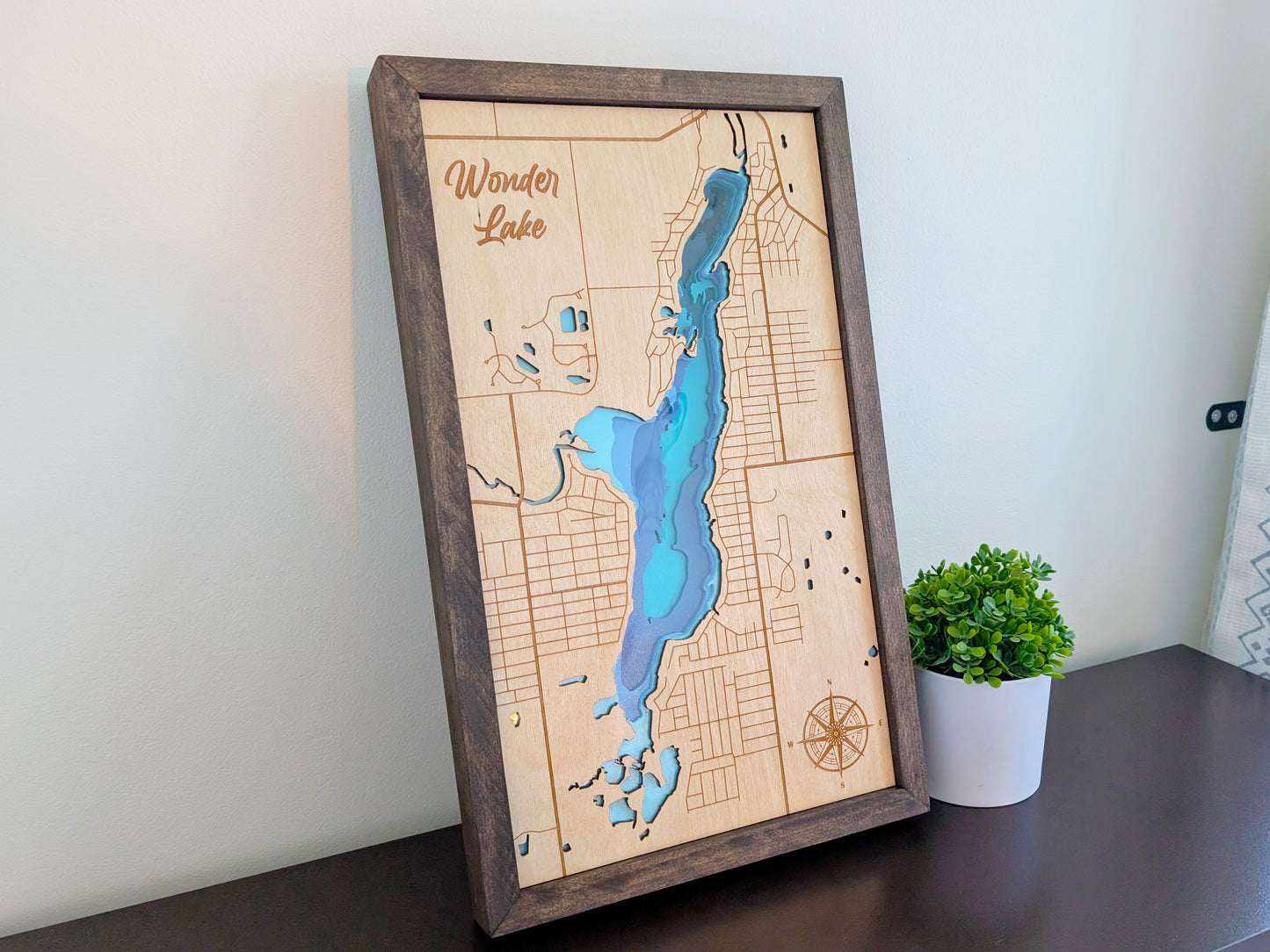 Wonder Lake Lake Depth Map