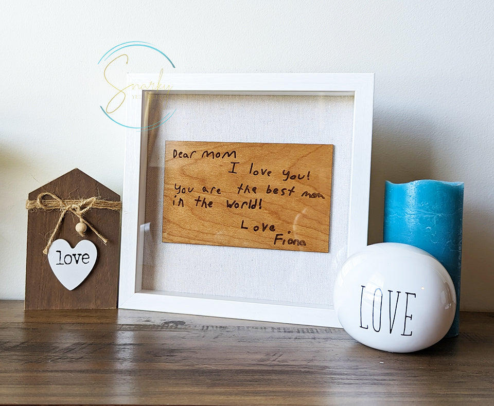 Custom handwriting sign, handwriting gift for mom, kids handwriting gifts, personalized mothers day gift, gift for mothers day, I love mom