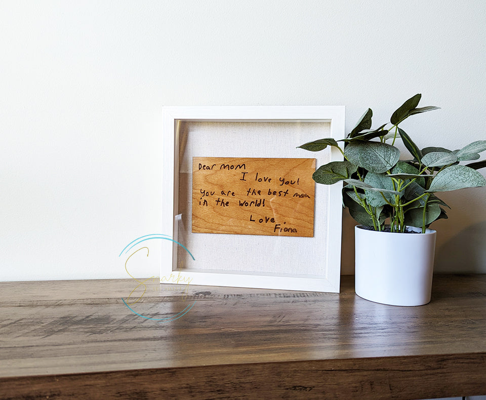 Custom handwriting sign, handwriting gift for mom, kids handwriting gifts, personalized mothers day gift, gift for mothers day, I love mom