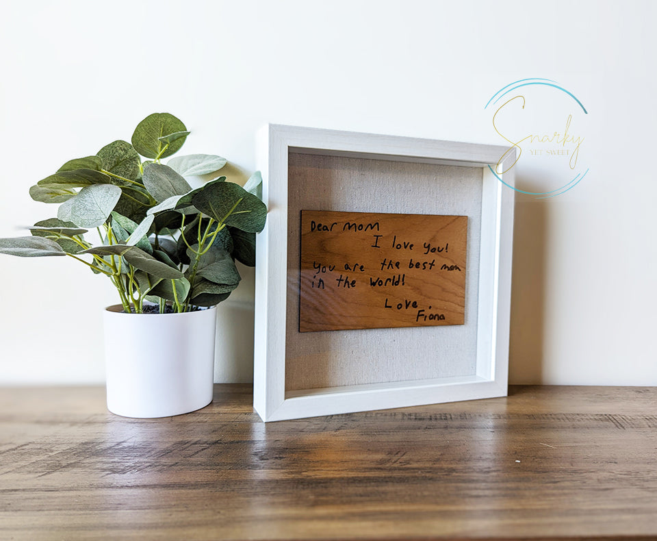 Custom handwriting sign, handwriting gift for mom, kids handwriting gifts, personalized mothers day gift, gift for mothers day, I love mom