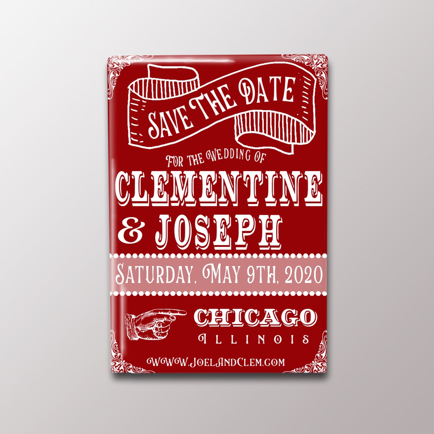 Personalized Save the Date Design - 2x3"
