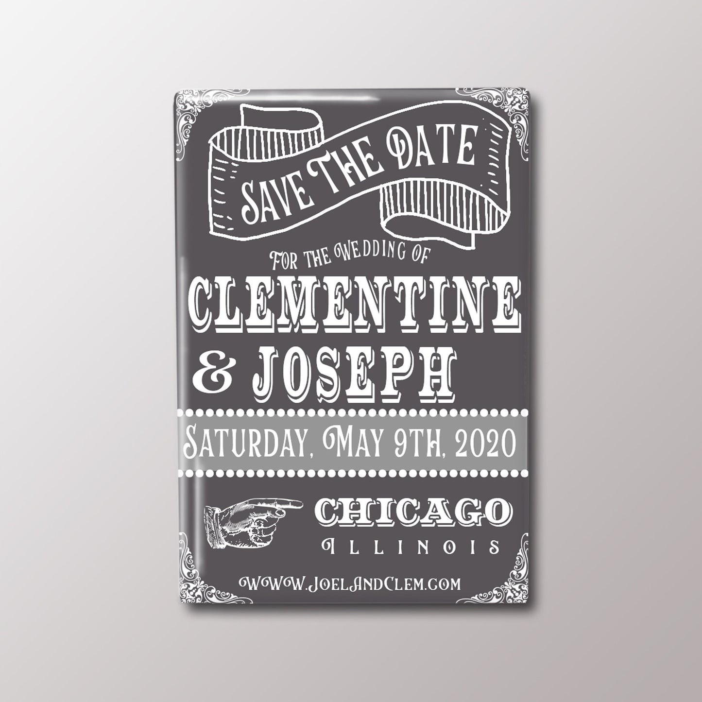 Personalized Save the Date Design - 2x3"