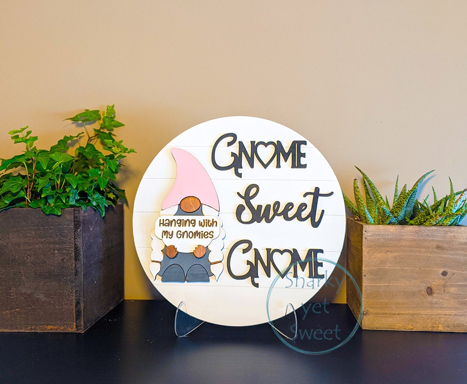 Interchangeable Gnome Sign