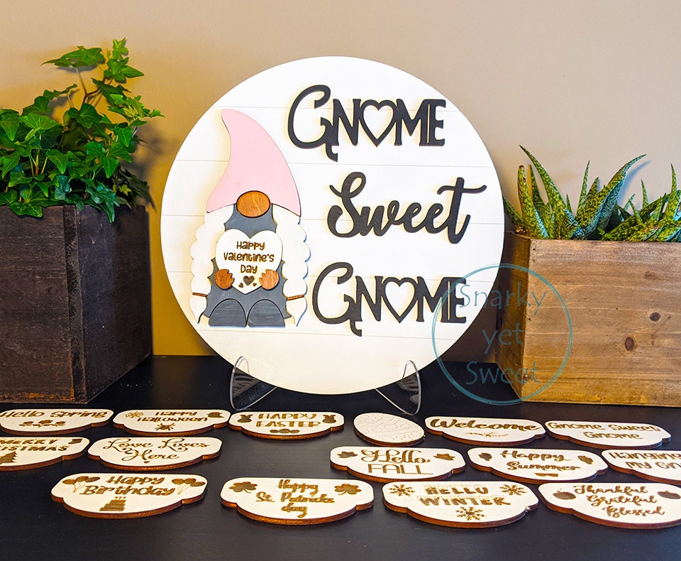 Interchangeable Gnome Sign