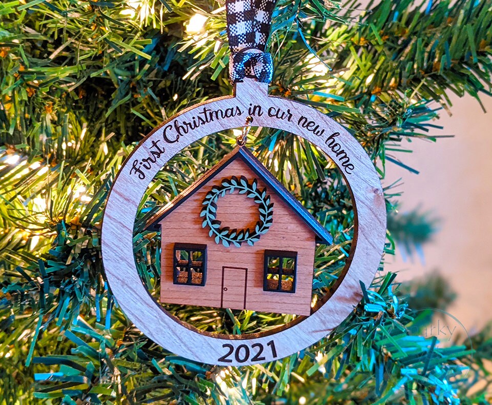 New home ornament, new home Christmas ornament, new home gift, housewarming gift, gift for friend, unique gift, realtor gift, closing gift