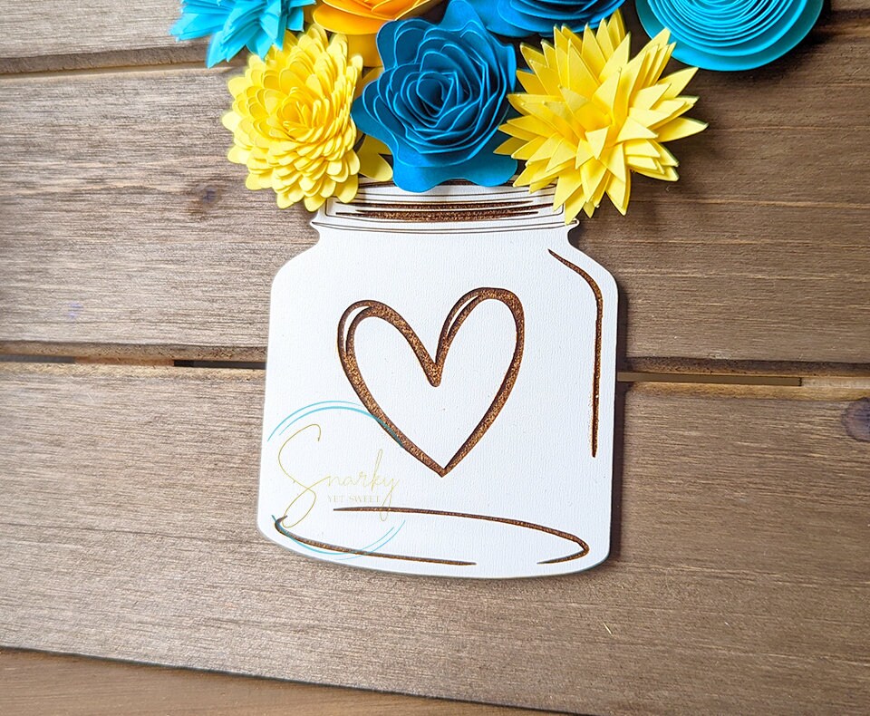Heart Pallet Wood Sign Paper Flowers Valentine's Day
