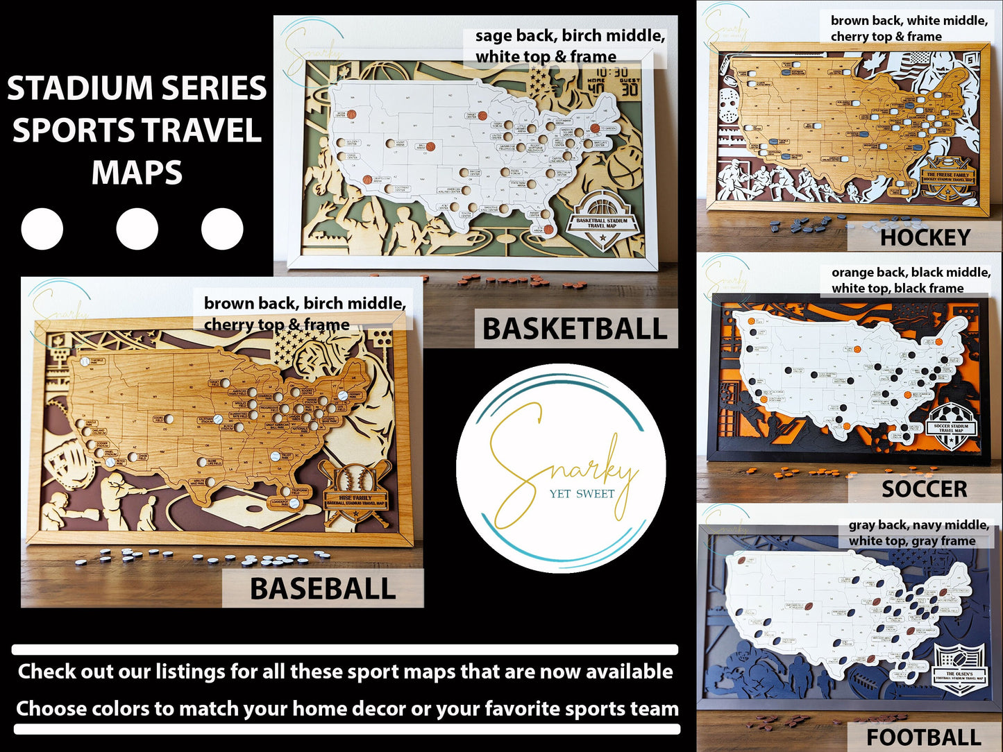Soccer stadium map, pro soccer stadium tracker, NSL stadium travel map, gift for soccer lover, gift for men