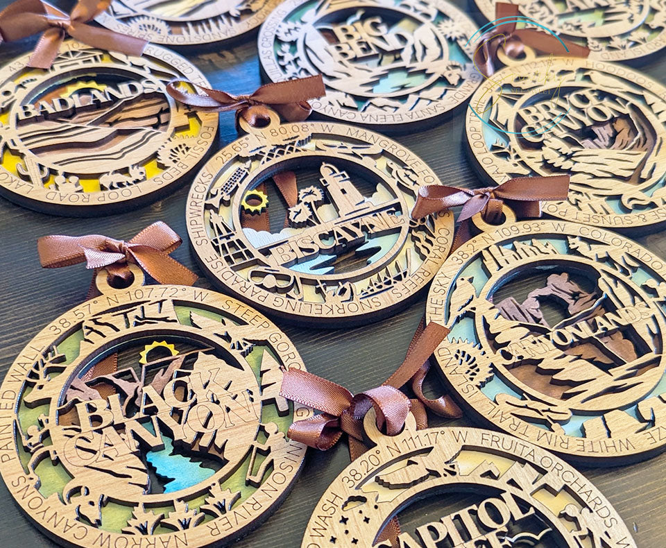 Hot Springs national park ornament, Hot Springs ornament, Hot Springs souvenir, national park gifts, national park ornament, gift for hiker