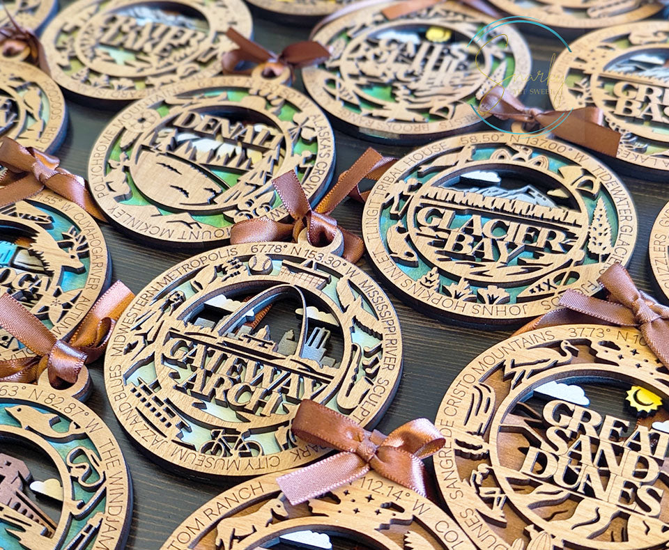 Hot Springs national park ornament, Hot Springs ornament, Hot Springs souvenir, national park gifts, national park ornament, gift for hiker