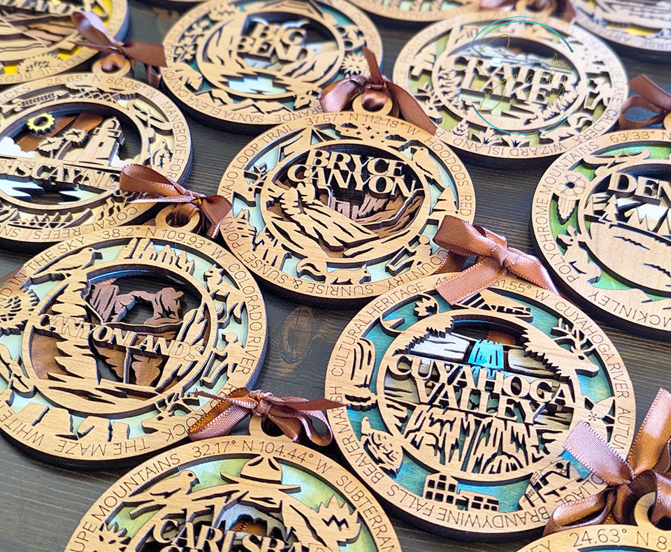 Hot Springs national park ornament, Hot Springs ornament, Hot Springs souvenir, national park gifts, national park ornament, gift for hiker