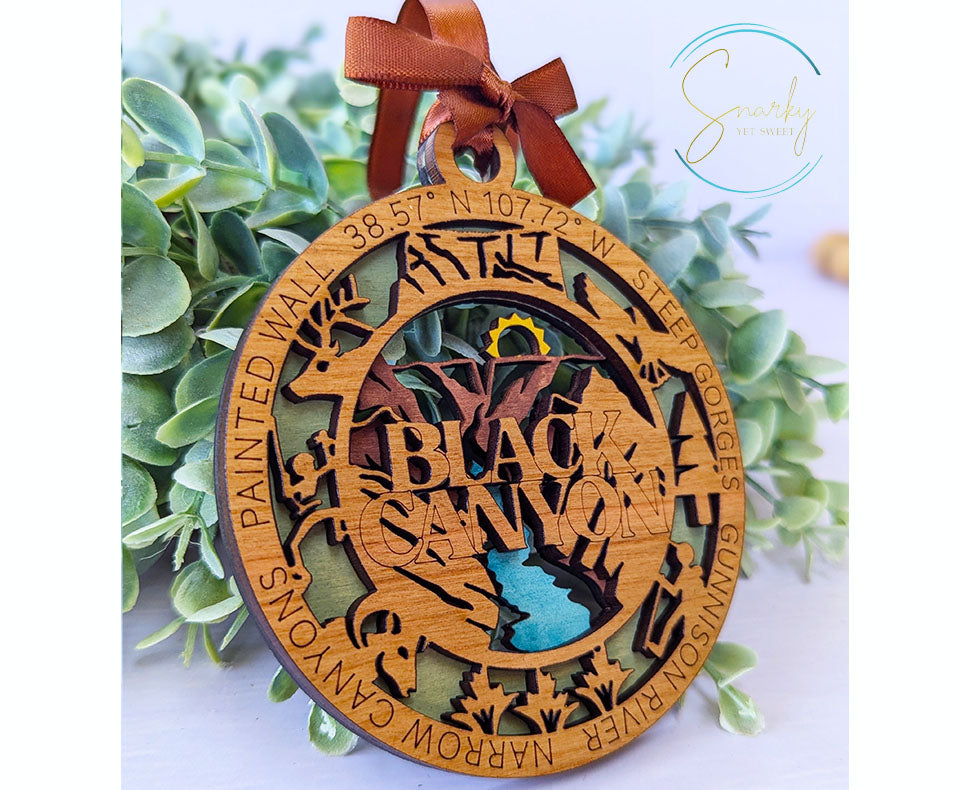 Black Canyon national park ornament, Black Canyon ornament, Black Canyon souvenir, national park gifts,national park ornament,gift for hiker