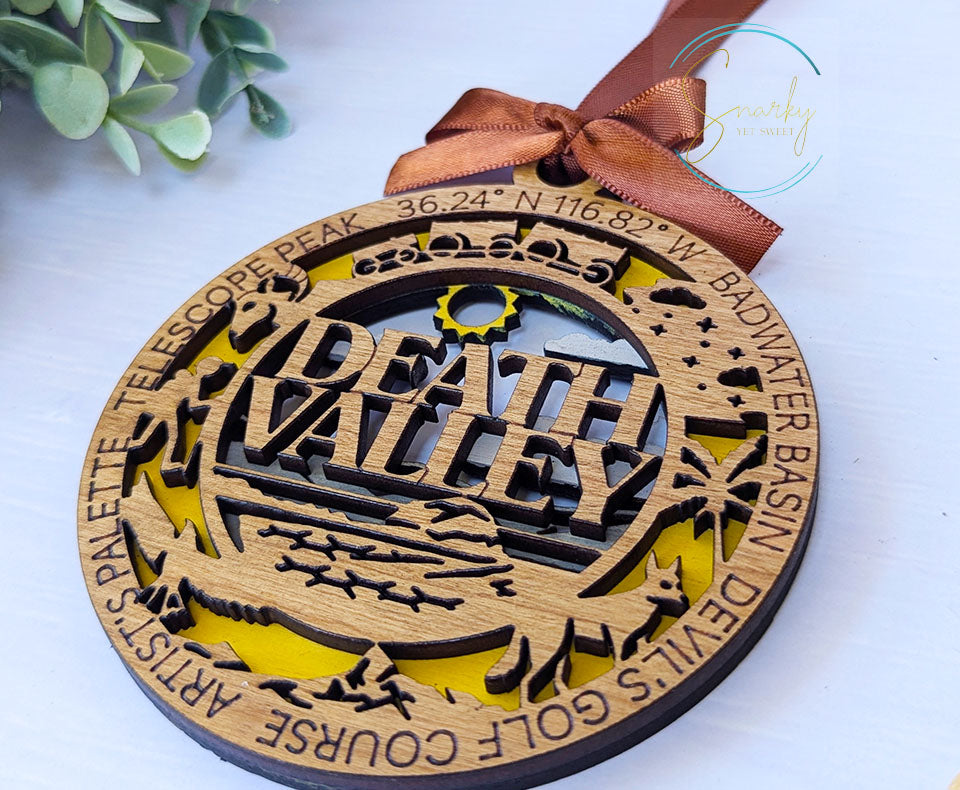 Death Valley national park ornament, Death Valley ornament, Death Valley souvenir, national park gifts,national park ornament,gift for hiker