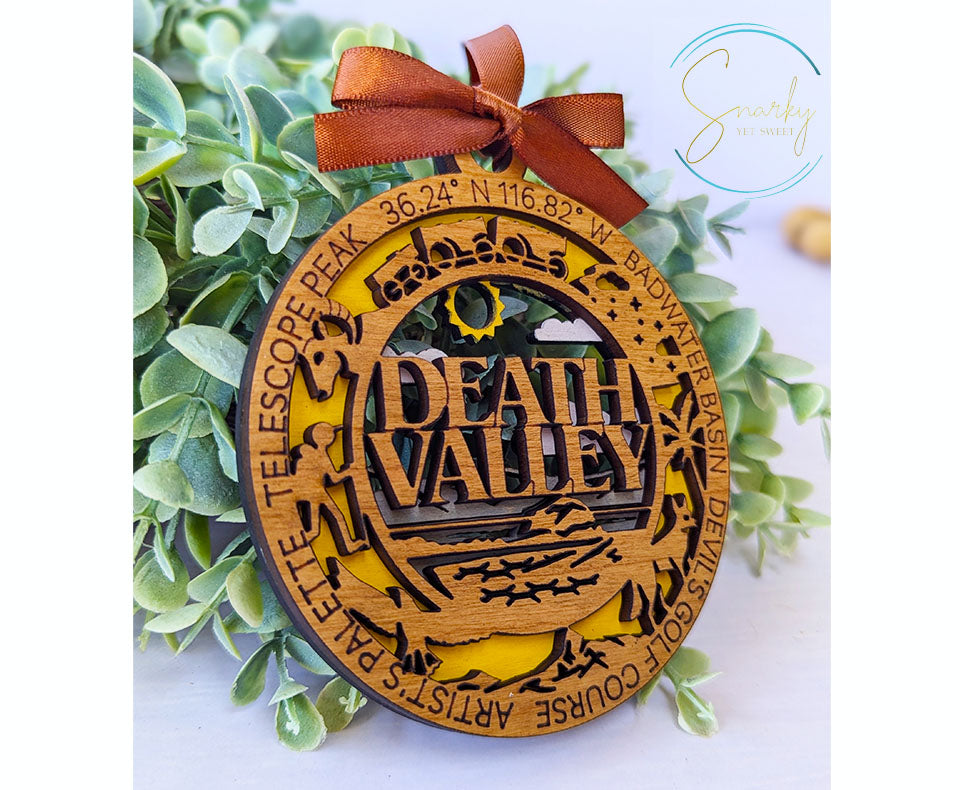 Death Valley national park ornament, Death Valley ornament, Death Valley souvenir, national park gifts,national park ornament,gift for hiker