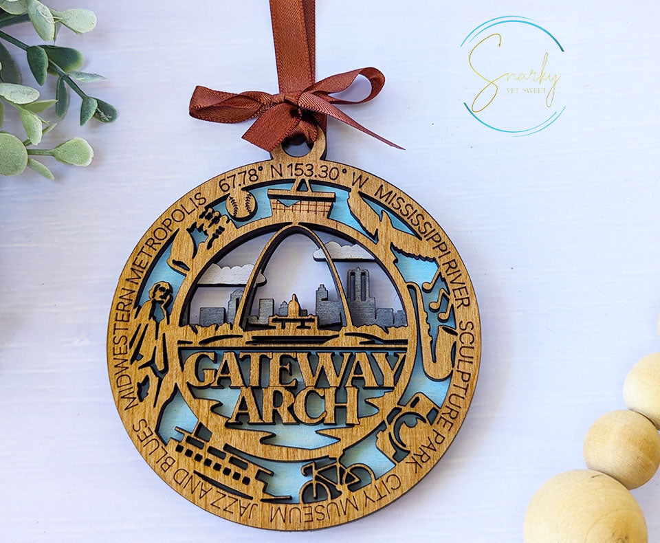 Gateway Arch national park ornament, Gateway Arch ornament, Gateway Arch souvenir, national park gifts, national park ornament