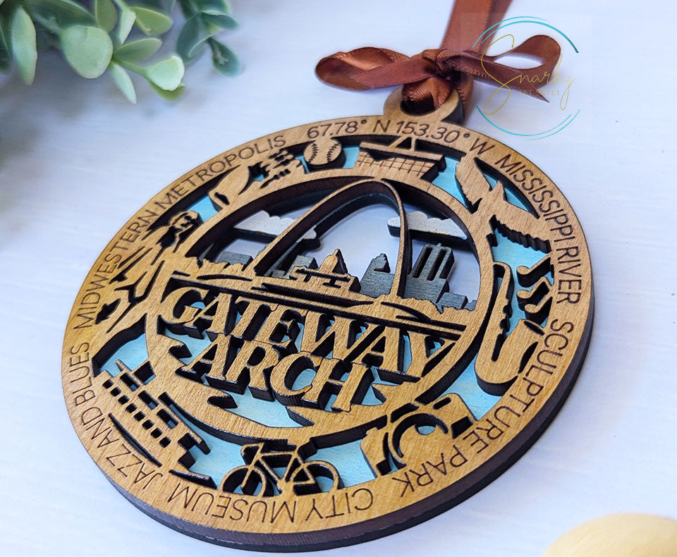 Gateway Arch national park ornament, Gateway Arch ornament, Gateway Arch souvenir, national park gifts, national park ornament