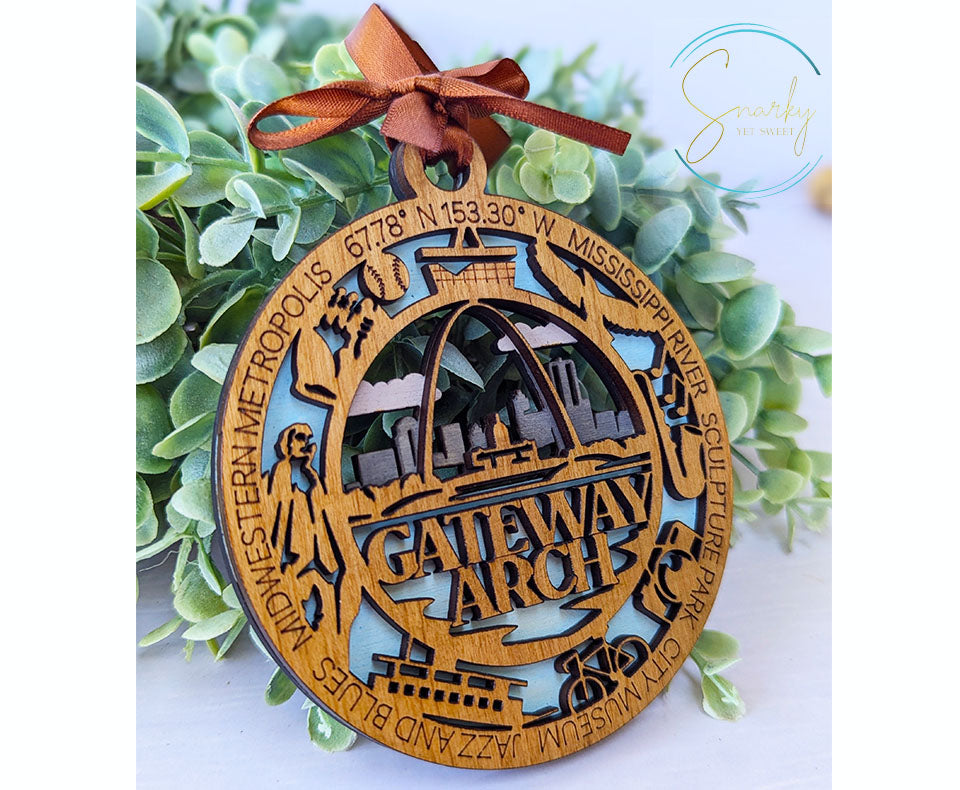 Gateway Arch national park ornament, Gateway Arch ornament, Gateway Arch souvenir, national park gifts, national park ornament