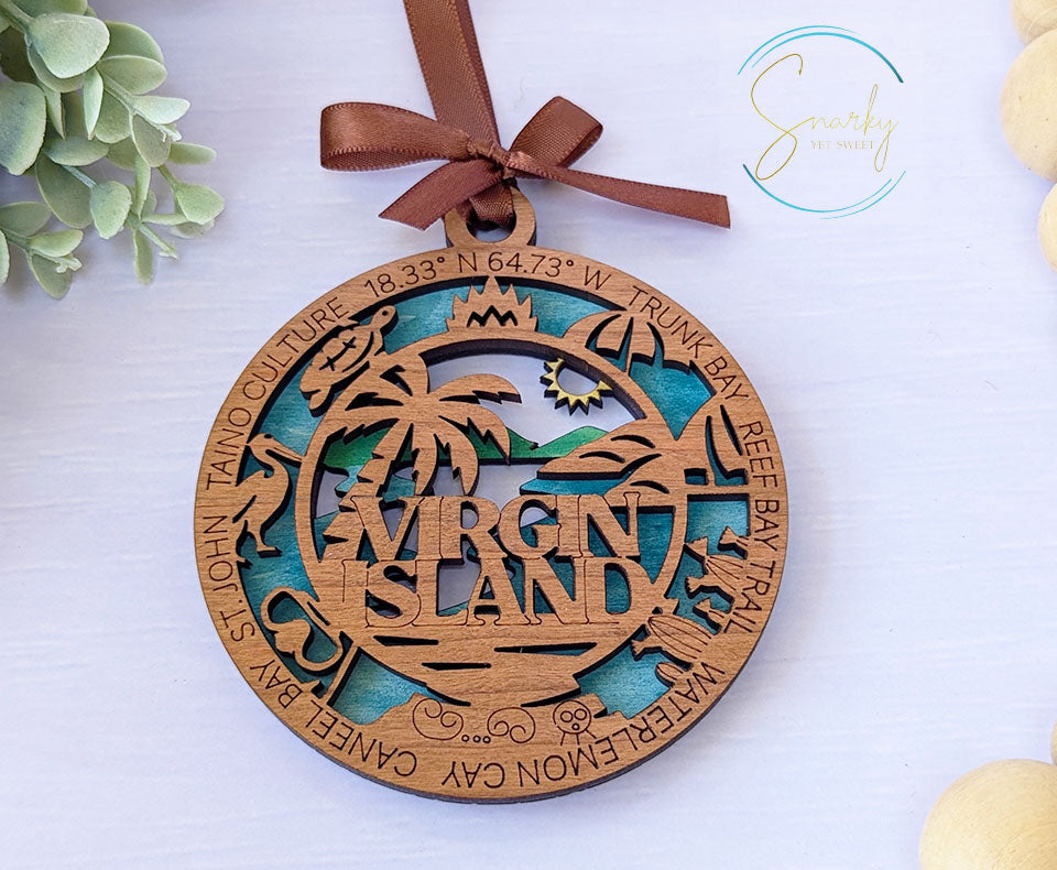 Virgin Island national park ornament, Virgin Island ornament, Virgin Island souvenir, national park gifts, national park ornament