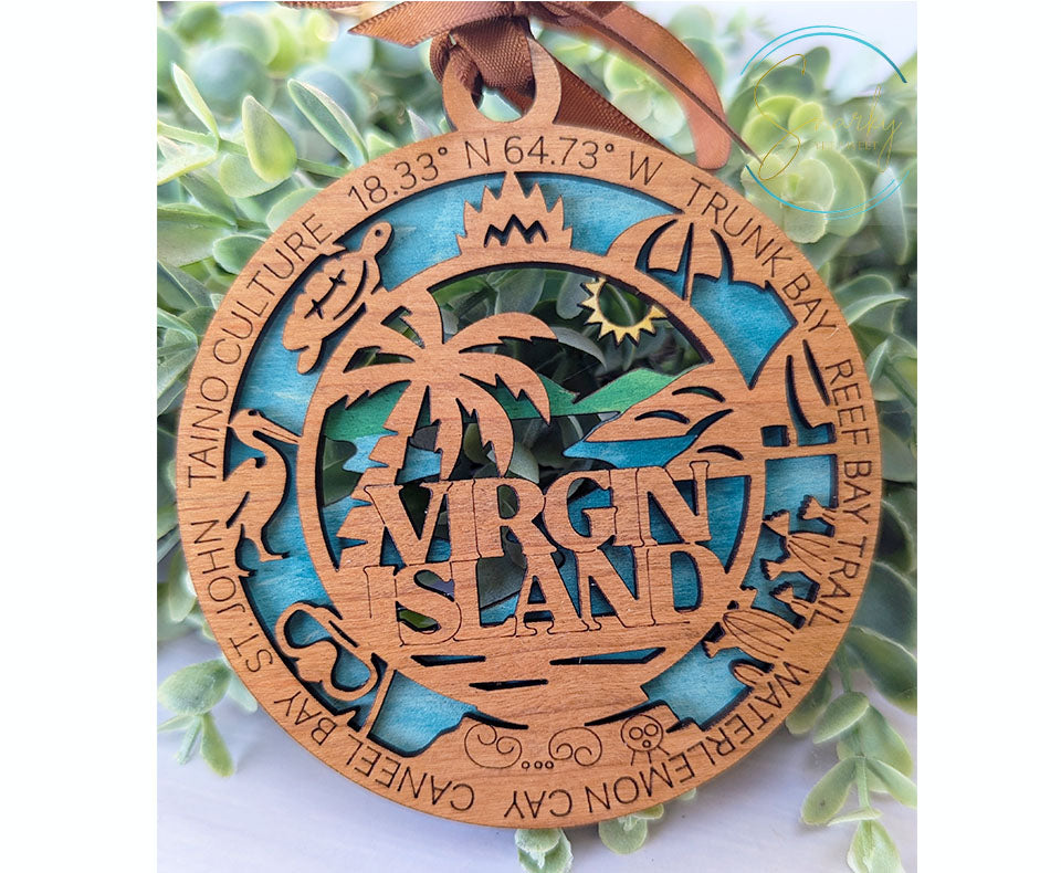 Virgin Island national park ornament, Virgin Island ornament, Virgin Island souvenir, national park gifts, national park ornament