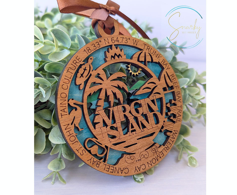 Virgin Island national park ornament, Virgin Island ornament, Virgin Island souvenir, national park gifts, national park ornament