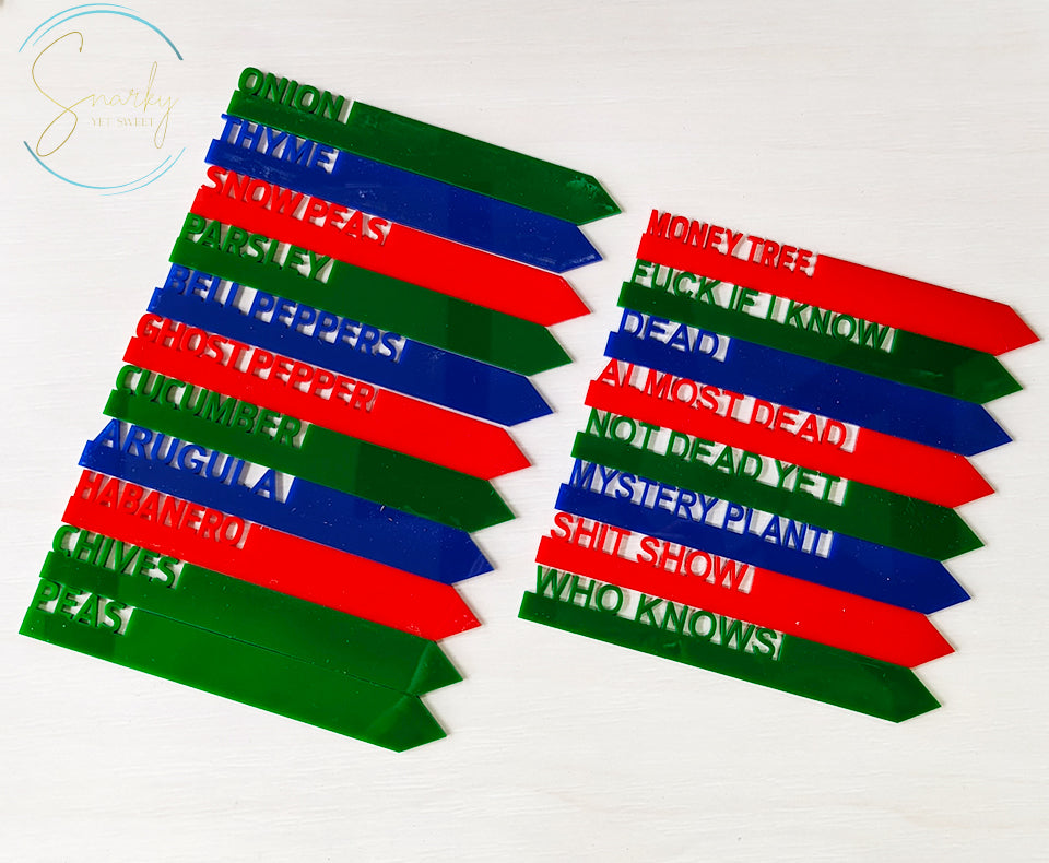 Plant stakes, garden stakes for vegetable, plant stakes funny, garden markers, plant marker set, garden decor, gift for garden lover
