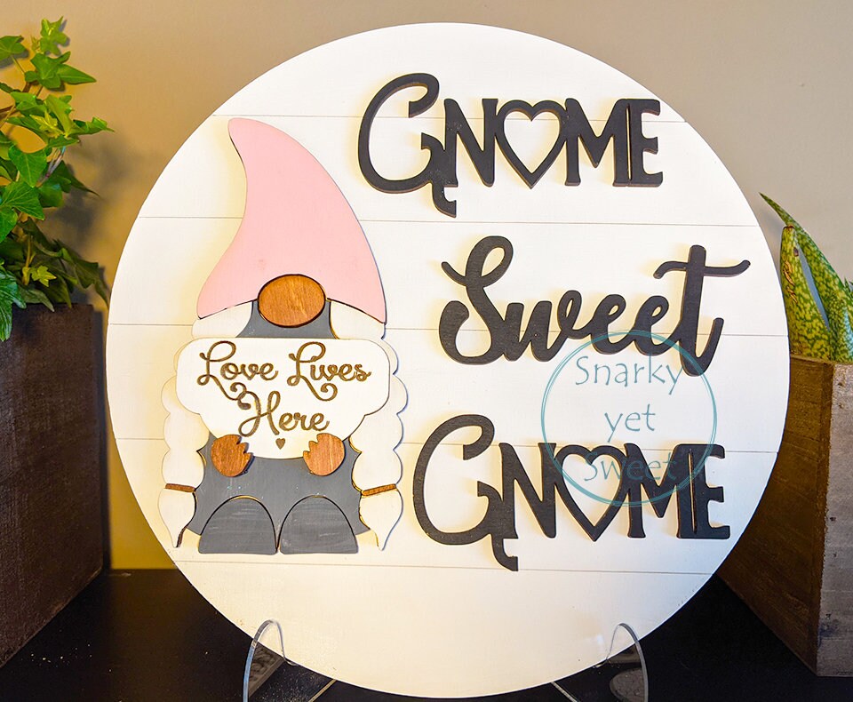 Interchangeable Gnome Sign