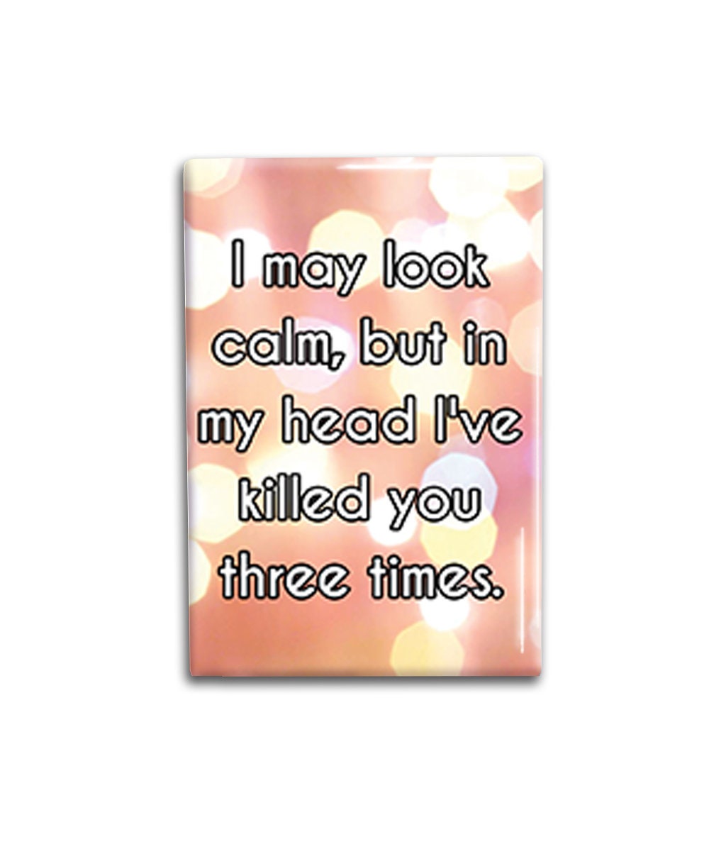 I've killed you Fridge Magnet Decorative Magnet- Funny Refrigerator Magnet 2x3 inches