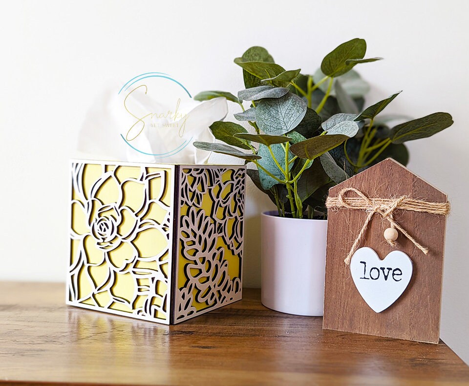 Tissue Box Cover, bathroom toilet storage, Bathroom Decor, tissue box, bathroom storage over toilet, floral box wood, gift for women