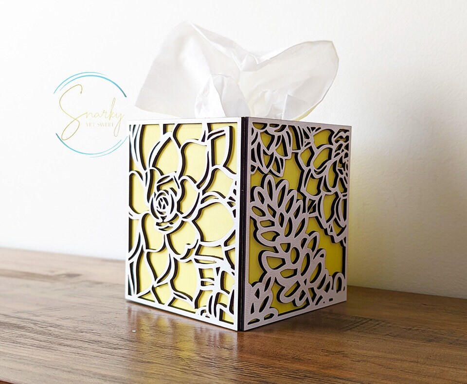 Tissue Box Cover, bathroom toilet storage, Bathroom Decor, tissue box, bathroom storage over toilet, floral box wood, gift for women