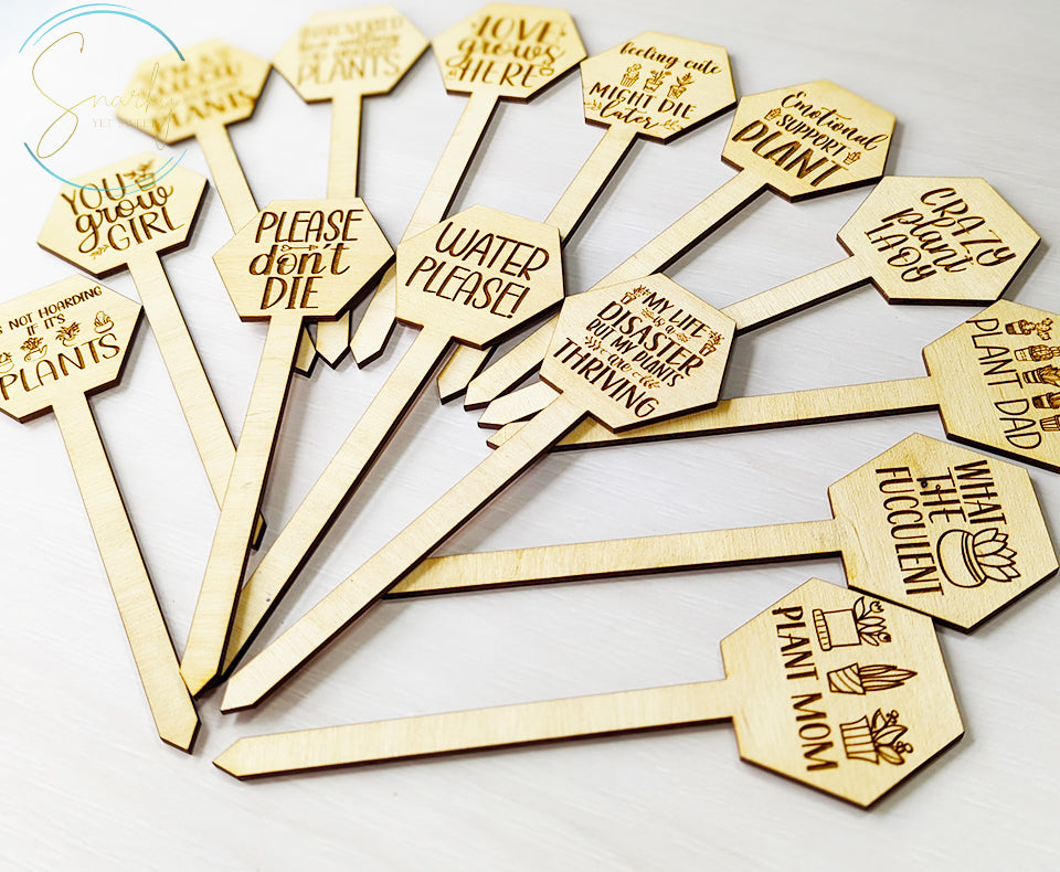 Funny Plant stakes, funny plant markers, snarky plant marker, garden markers, plant marker set, garden decor, gift for garden lover